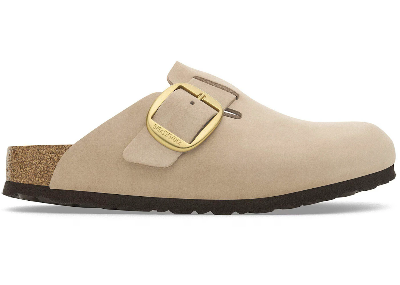 Birkenstock Boston Big Buckle Nubuck Sandcastle