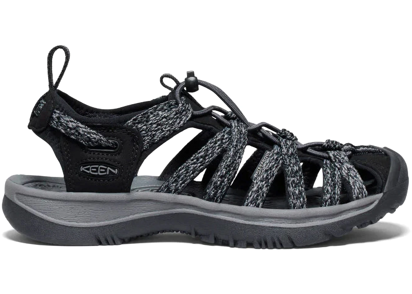 Keen Whisper Sandals Blac Steel Grey (Women's)