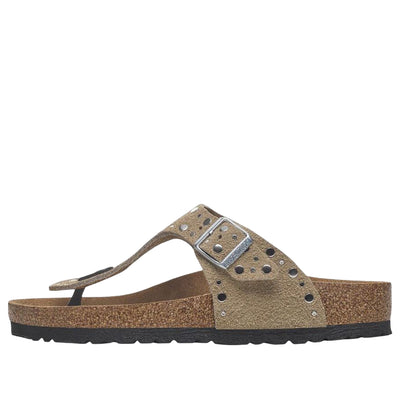 (WMNS) Birkenstock Gizeh Rivets 'Taupe'