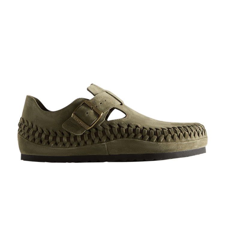 Kith x Birkenstock London Braided 'Olive Night'
