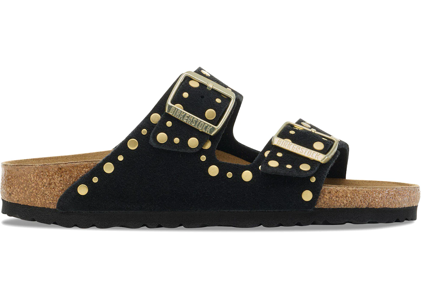 Birkenstock Arizona Rivets Suede Black