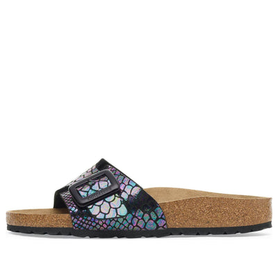 (WMNS) Birkenstock Catalina Luxe Buckle 'Shiny Snake Black'