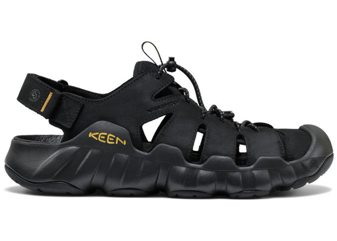 Keen Hyperport Fisherman Leather Sandal Black/Keen Yellow