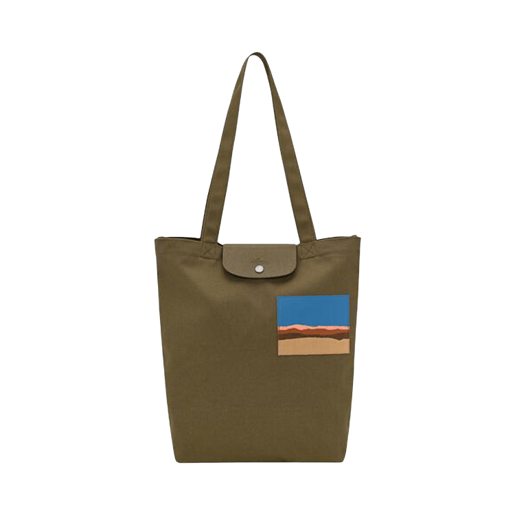 Longchamp x Caroline HéLain M Tote Bag 'Olive'