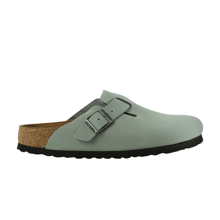 Birkenstock Boston Oiled Leather Narrow Sandal 'Pure Sage'