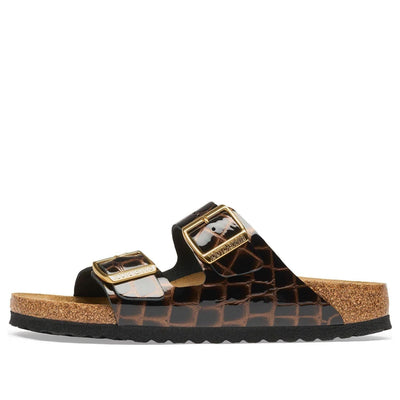 Birkenstock Arizona Leather Narrow 'Black Emboss'
