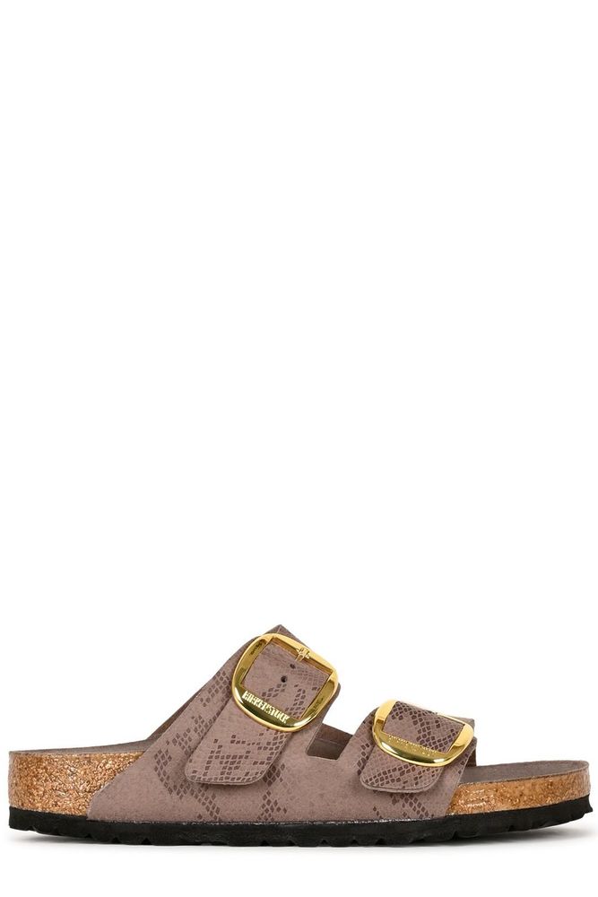 Birkenstock Textured Buckle Flat Sandals