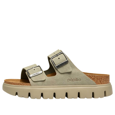 (WMNS) Birkenstock Arizona Chunky Suede Leather 'Taupe Tonal'
