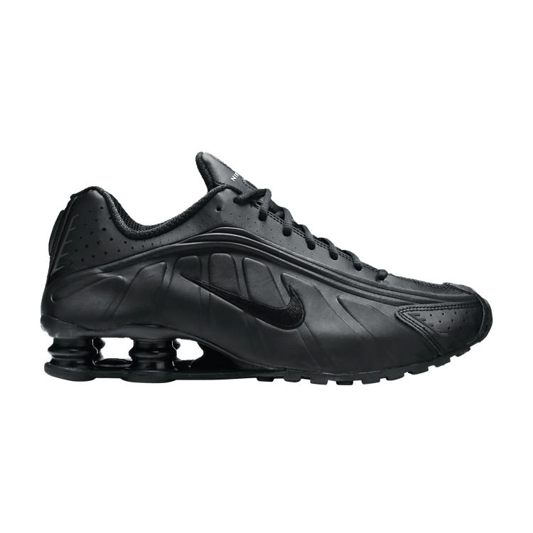 Nike Shox R4 'Triple Black Embroidered Swoosh'