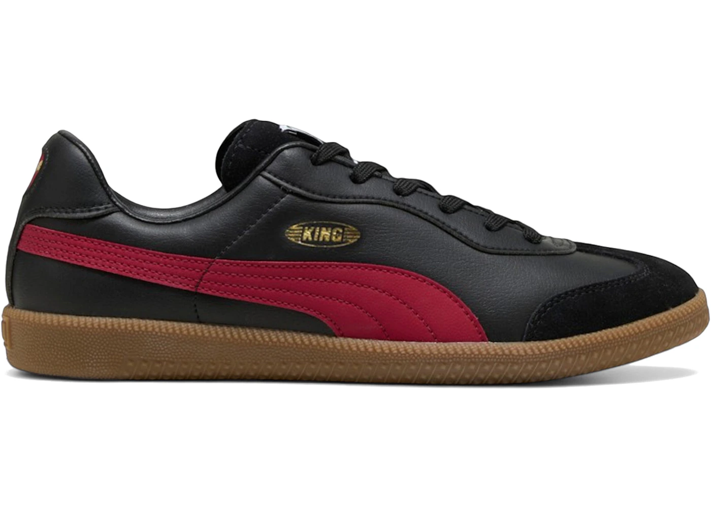 Puma King 21 IT Black Dark Crimson