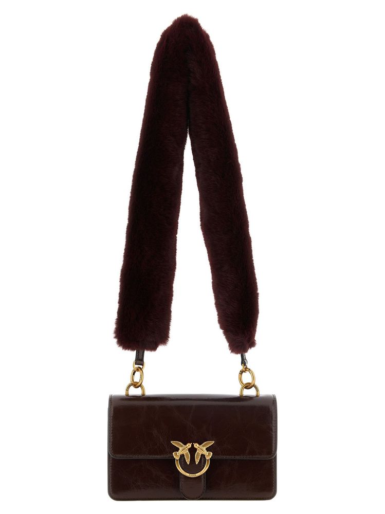 Pinko Love One Fur-Handle Mini Shoulder Bag
