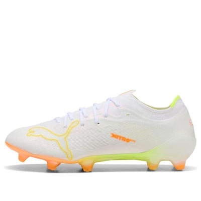PUMA Ultra Nitro 7 Ultimate FG 'White Yellow Alert Heat Fire'