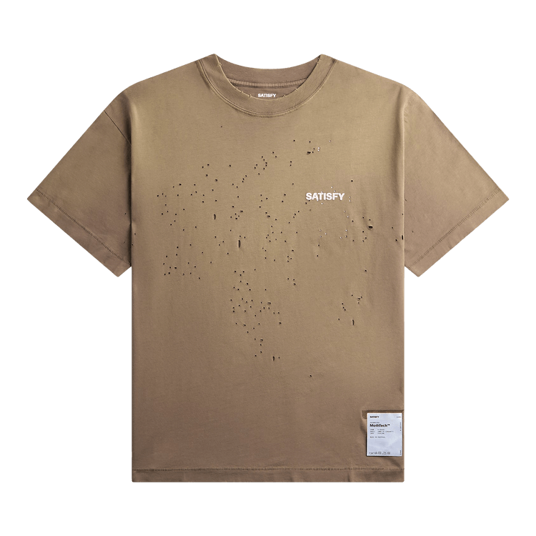 SATISFY MothTech Small Logo T-Shirt 'Sun Bleached Falcon'