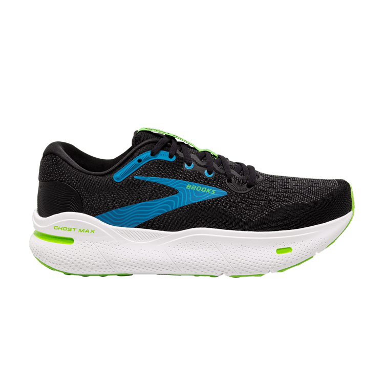 Brooks Ghost Max 'Black Atomic Blue'
