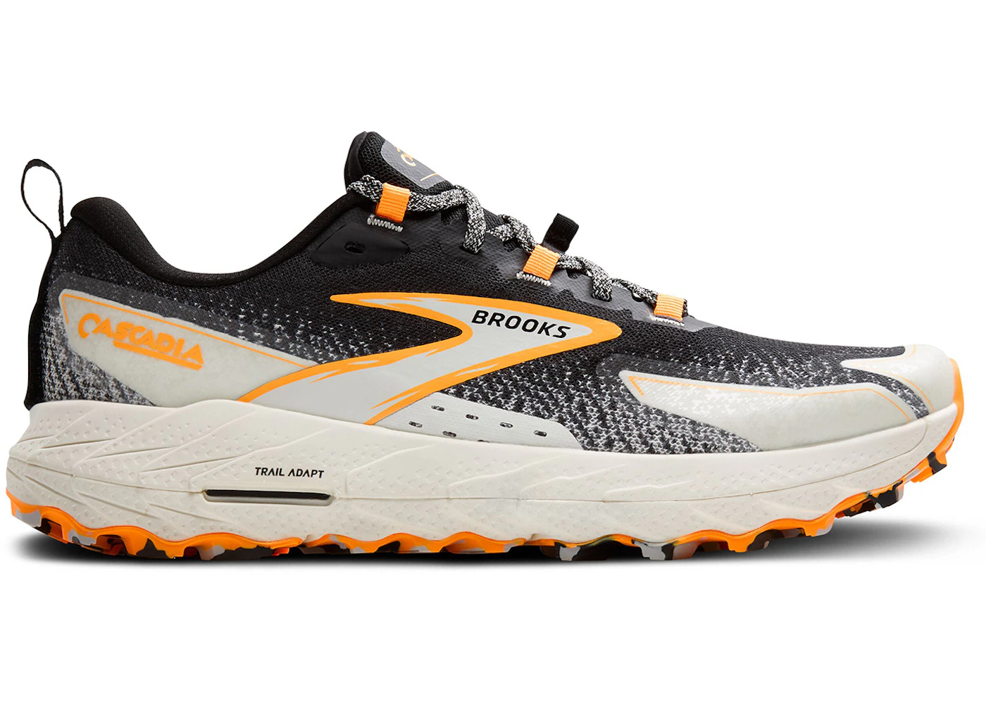 Brooks Cascadia 18 Black Blue Wash Orange