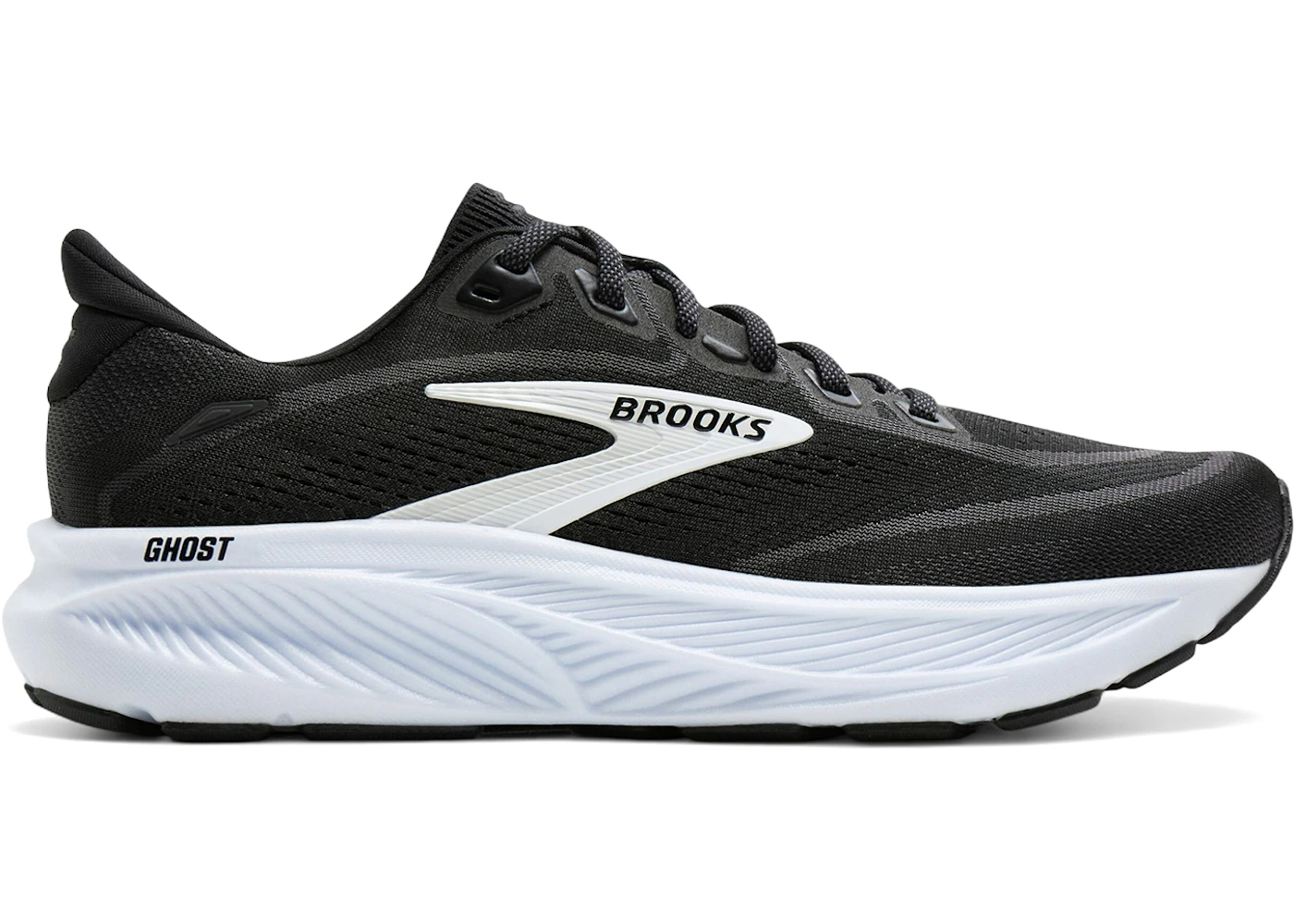 Brooks Ghost 18 Black Grey White