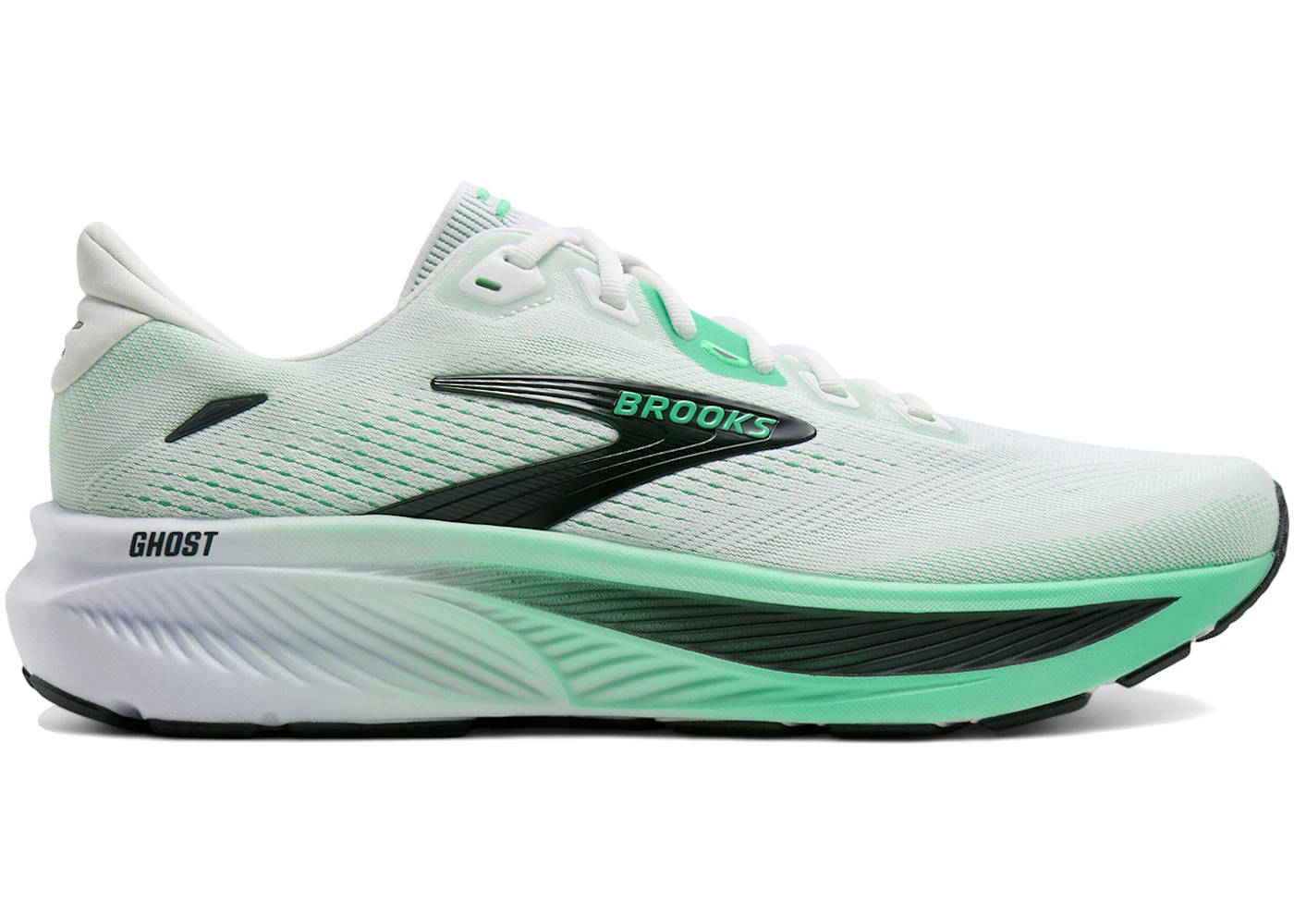 Brooks Ghost 18 White Spring Bud Spruce