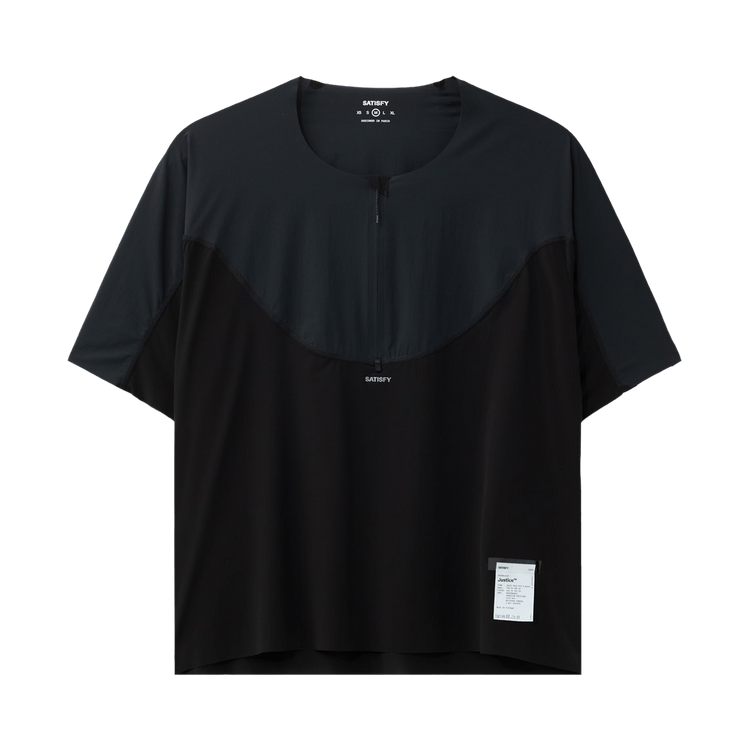 SATISFY Justice Trail Half-Zip T-Shirt 'Black'