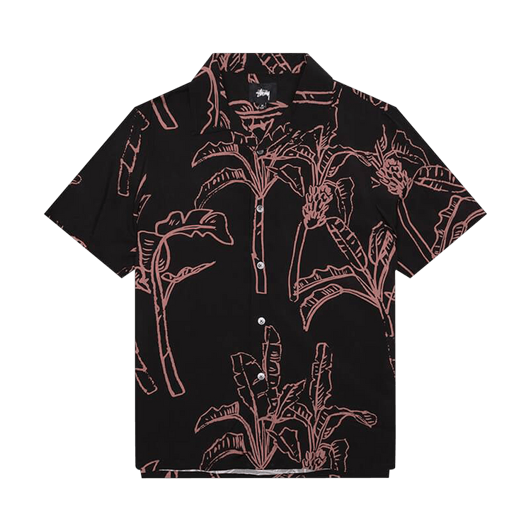 Stussy Banana Tree Shirt 'Black'