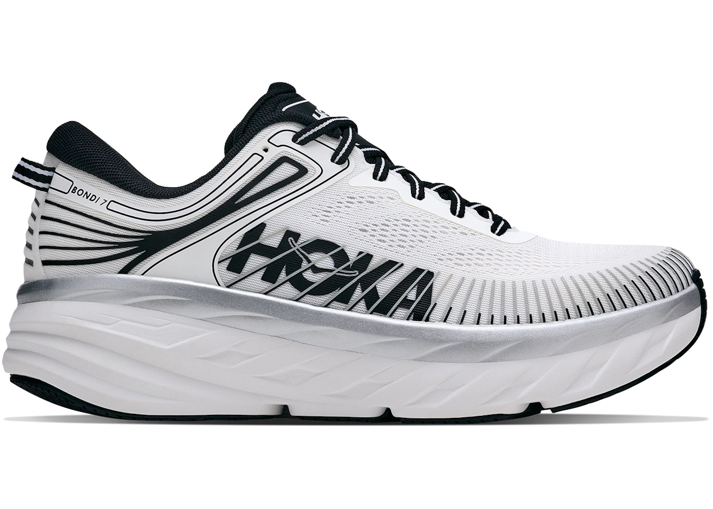 Hoka One One Bondi 7 White Black (Women's)
