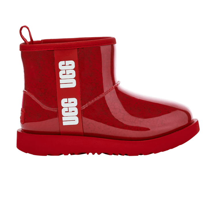UGG Classic Clear Mini II Boot Kids 'Samba Red'