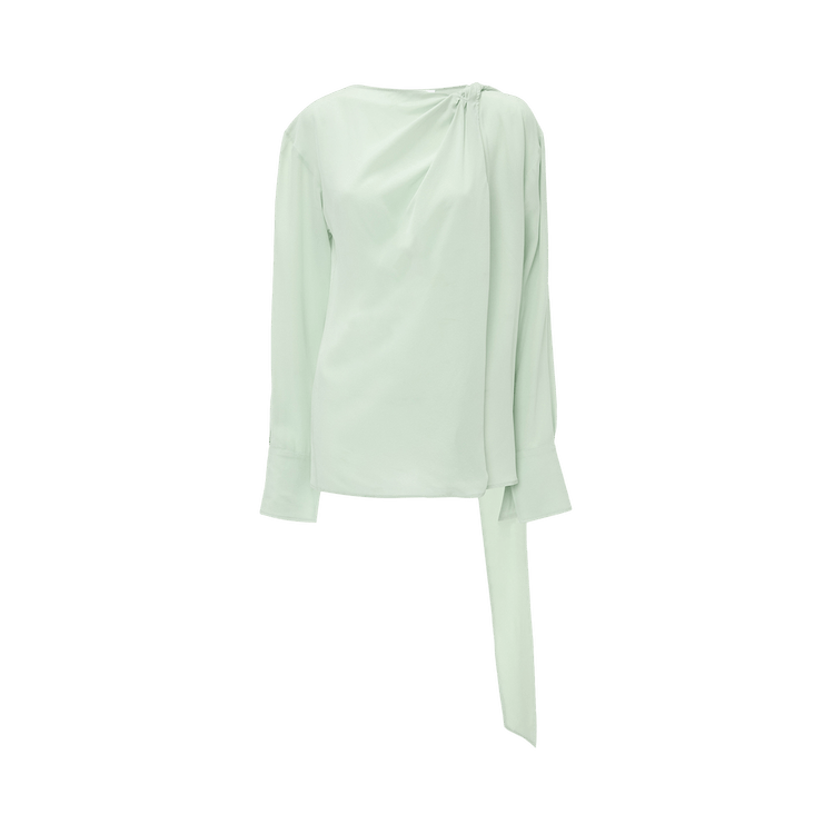 Victoria Beckham Twist Detail Scarf Top 'Jade'