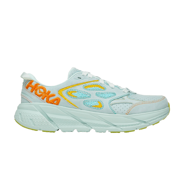 HOKA Clifton L 'Embroidery - Blue Glass'