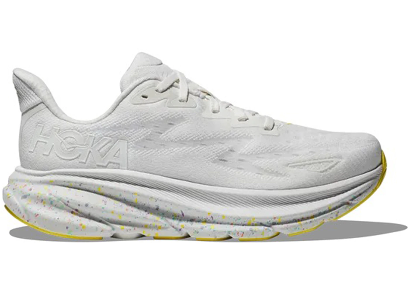 Hoka One One Clifton 9 White Lemonade