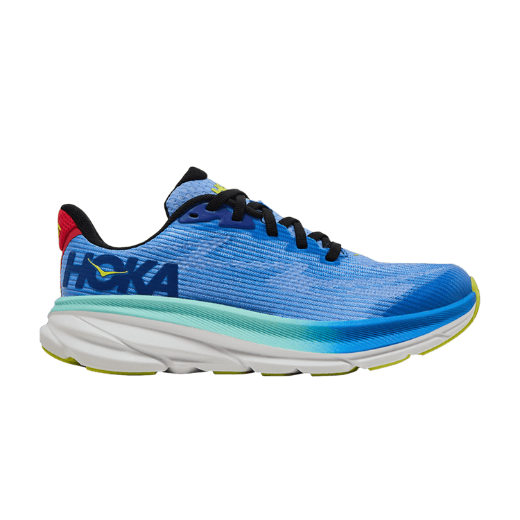 HOKA Clifton 9 Kids 'Virtual Blue Cerise'