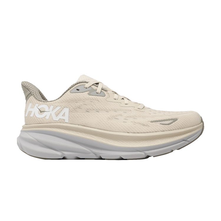 HOKA Clifton 9 2E Wide 'Oat Milk'