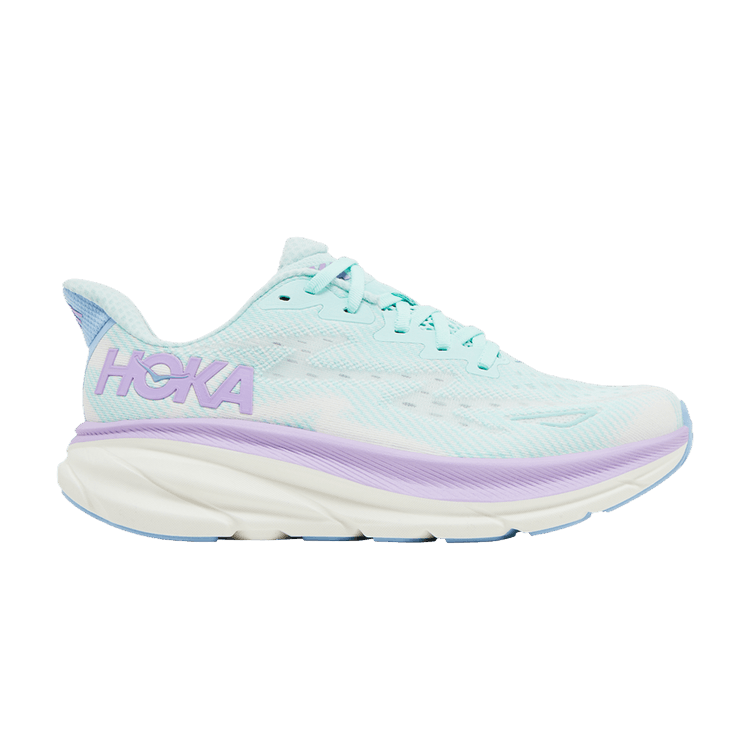 HOKA Wmns Clifton 9 Wide 'Sunlit Ocean Lilac Mist'