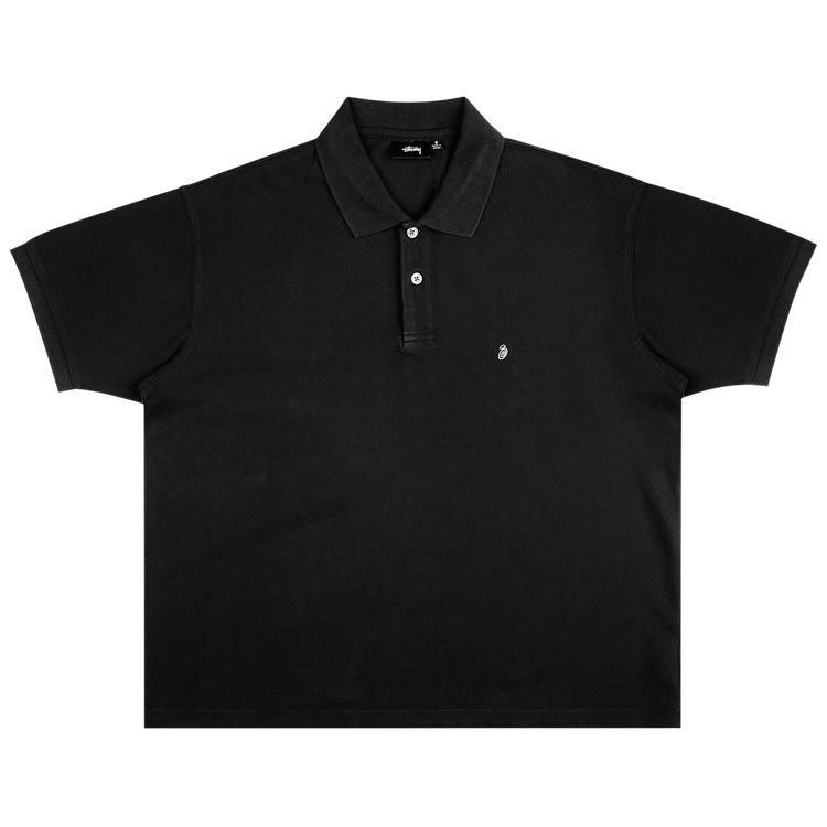 Stussy Classic Piqué Polo 'Black'