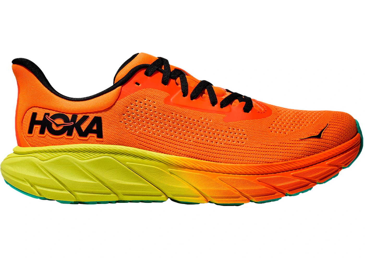 Hoka One One Arahi 7 Electric Tangerine Black
