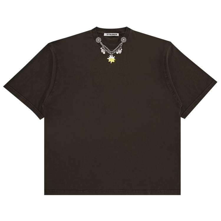Ottolinger Oversized Charm T-Shirt 'Dark Brown Wash'