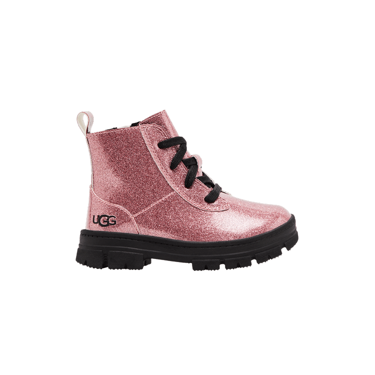 UGG Ashton Lace Up Boot Toddler 'Glitter Pink'