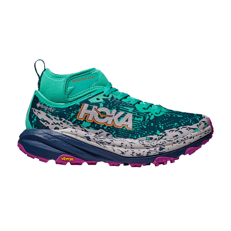 HOKA Wmns Speedgoat 6 Mid GORE-TEX 'Electric Aqua Midnight'