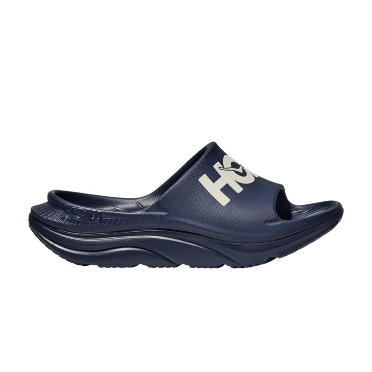 HOKA Ora Athletic Slide 'Varsity Navy White'