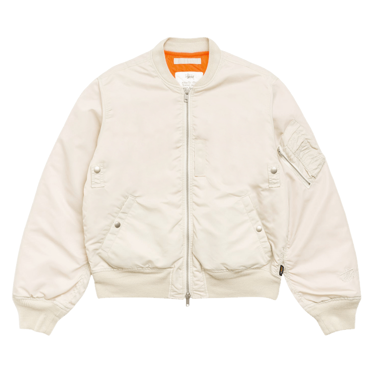 Stussy Ma-1 Bomber Jacket 'Bone'