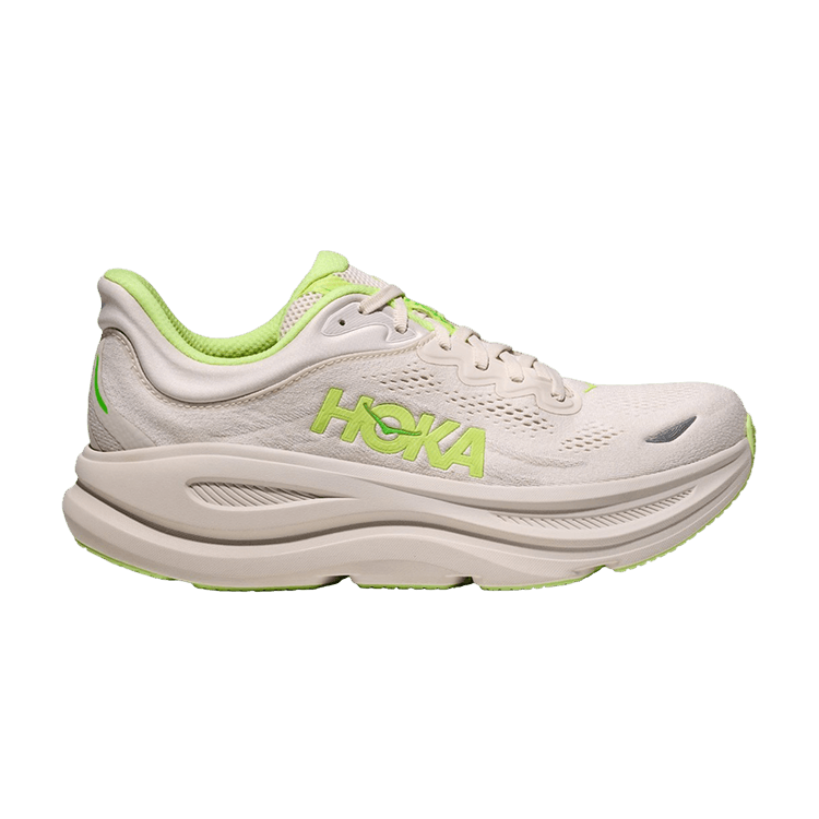HOKA Bondi 9 2E Wide 'Grout Neon Yuzu'