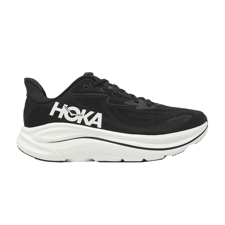 HOKA Clifton 10 Wide 'Black White'