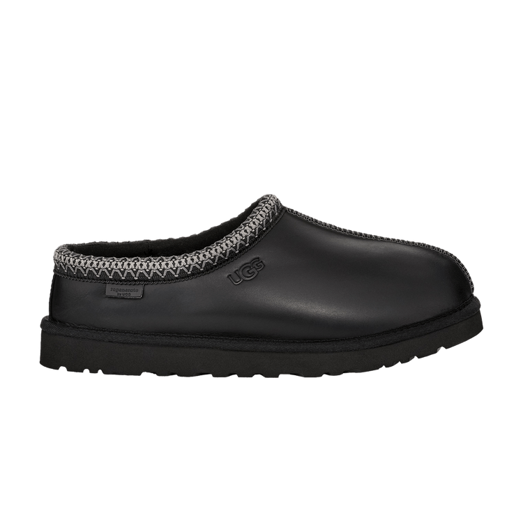 UGG Tasman Leather Regenerate Slipper 'Black'