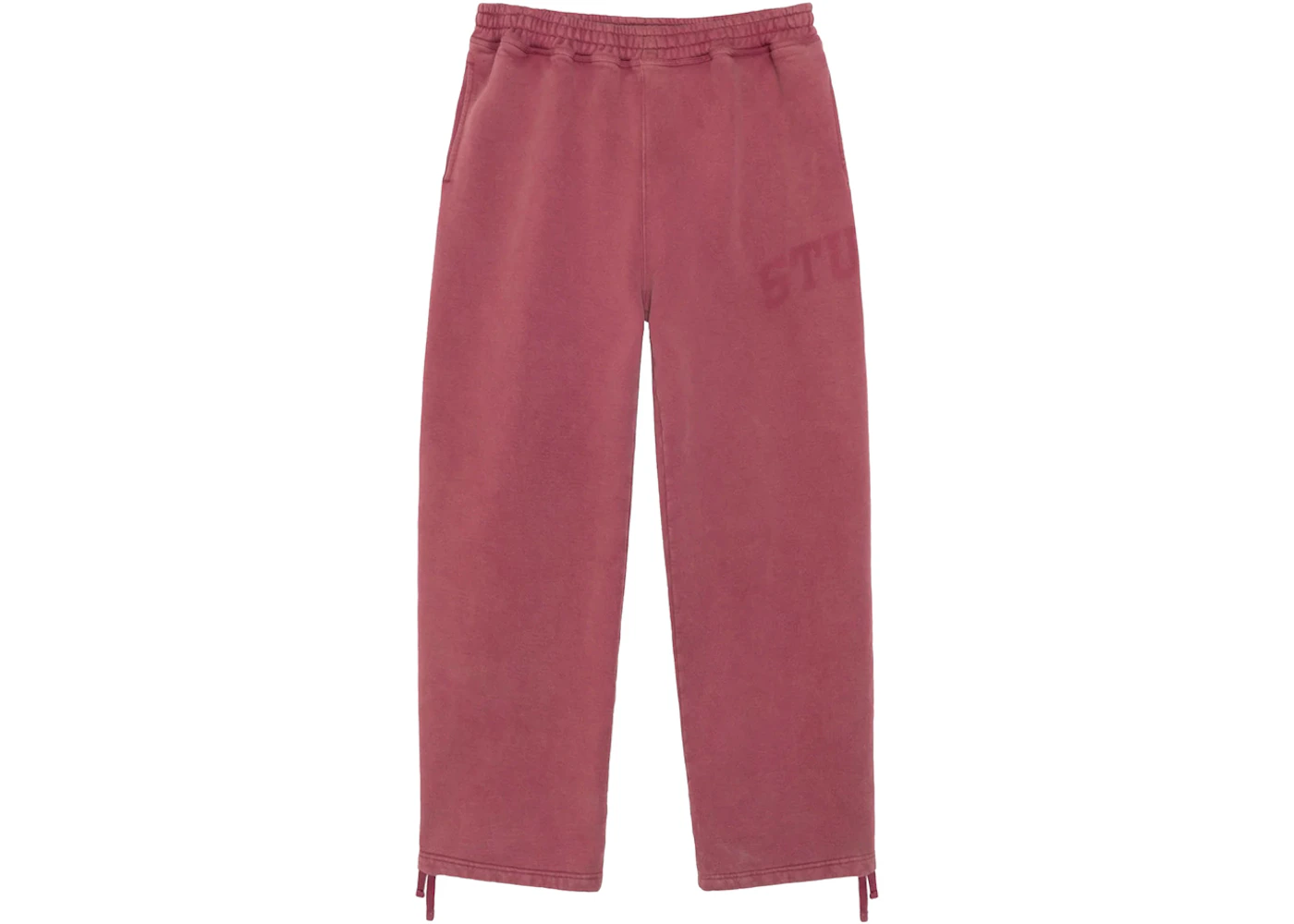 Stussy Faded Graphic Fleece Pant Burgundy
