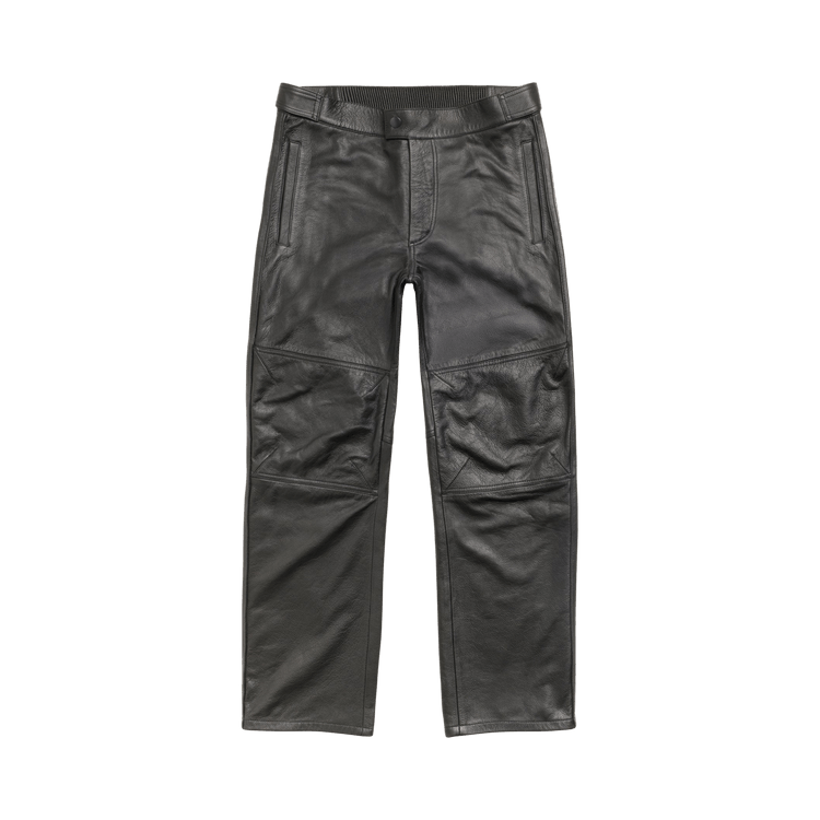 Stussy Leather Moto Pant 'Black'