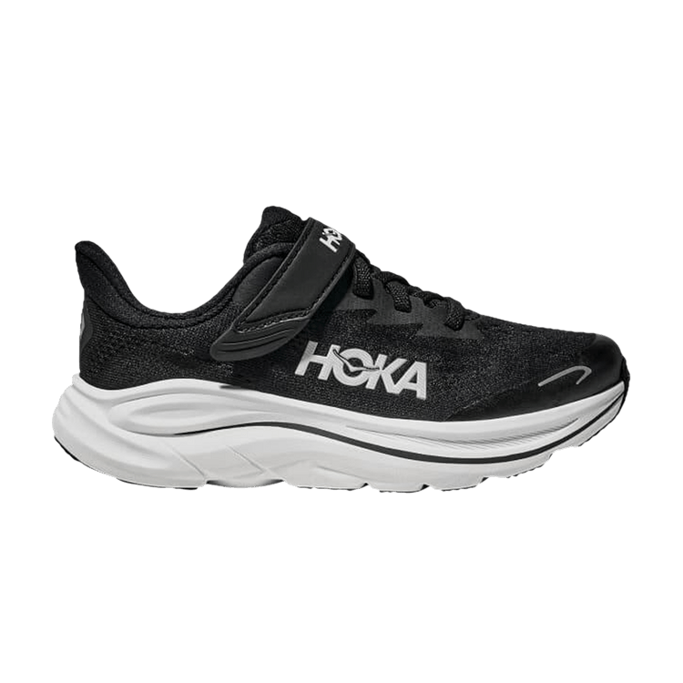 HOKA Clifton 10 Little Kids 'Black White'