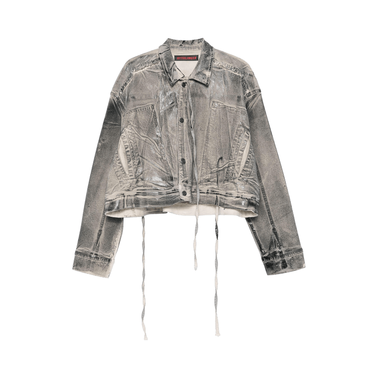 Ottolinger Double Closure Denim Jacket 'Cream/Black Paint'