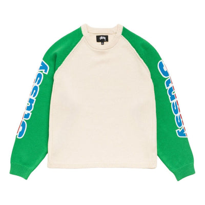Stussy Two Tone Raglan Sweater 'Natural'
