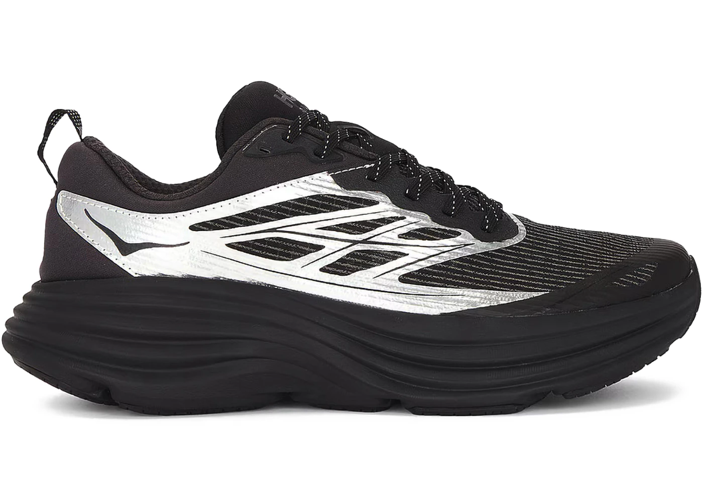 Hoka One One Bondi 8 Caged Stealth/Tech Silver/Black