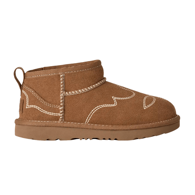 UGG Classic Ultra Mini Western Kids 'Chestnut'