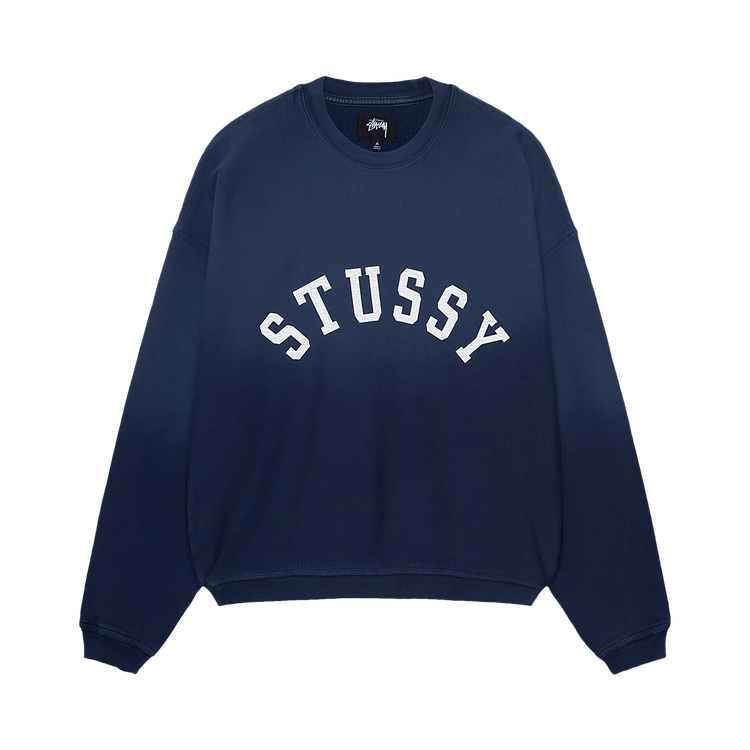 Stussy Sun Faded Oversized Crew 'Navy'