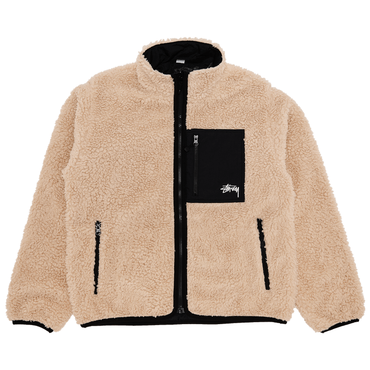 Stussy Sherpa Reversible Jacket 'Beige'